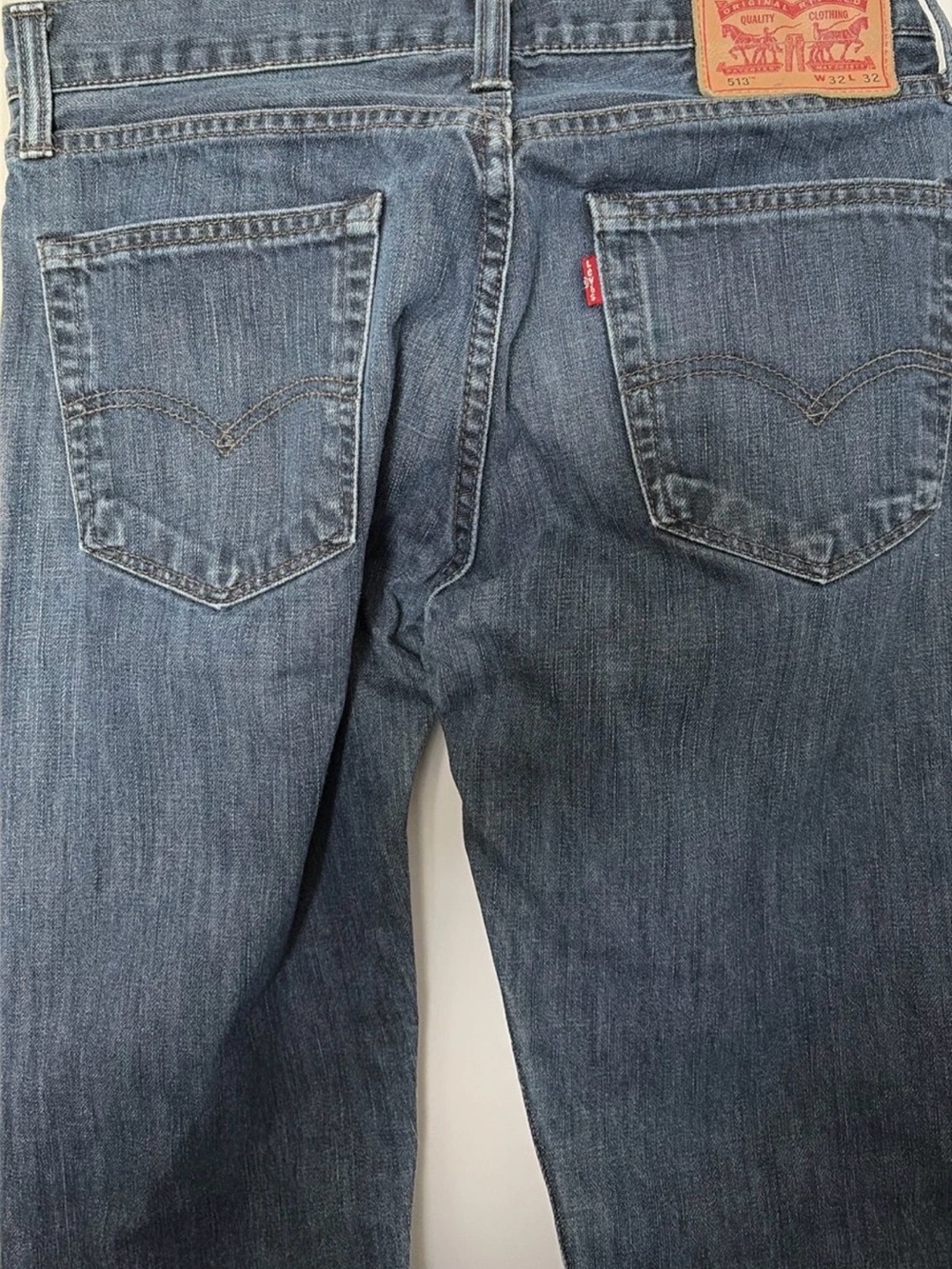 Levi's Men's Straight Jeans in Faded Blue with Red Tab